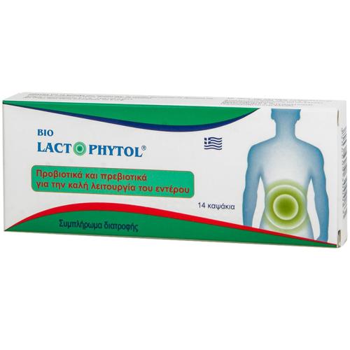 Medichrom Lactophytol Συμπλήρωμα Διατροφής με Προβιοτικά & Πρεβιοτικά για την Καλή Λειτουργία του Εντέρου 14caps